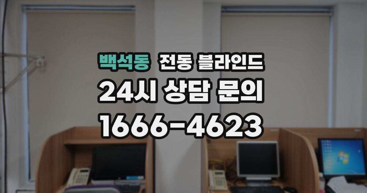 백석동 전동 블라인드