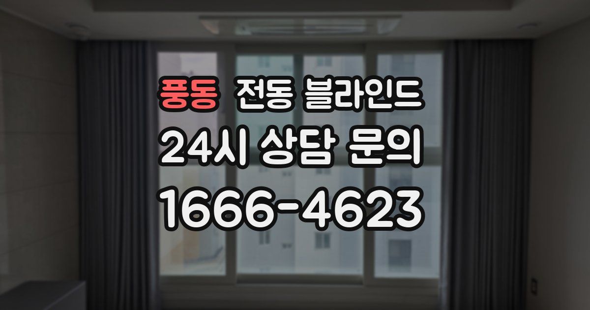 풍동 전동 블라인드