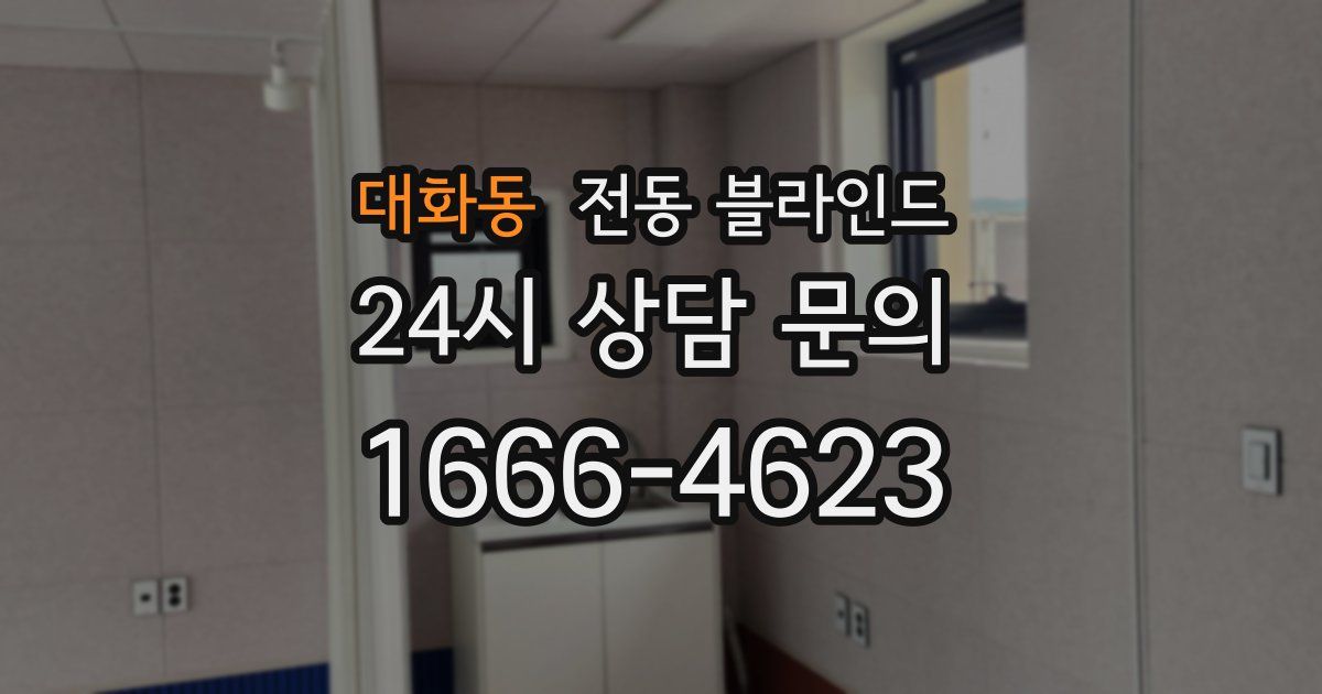 대화동 전동 블라인드