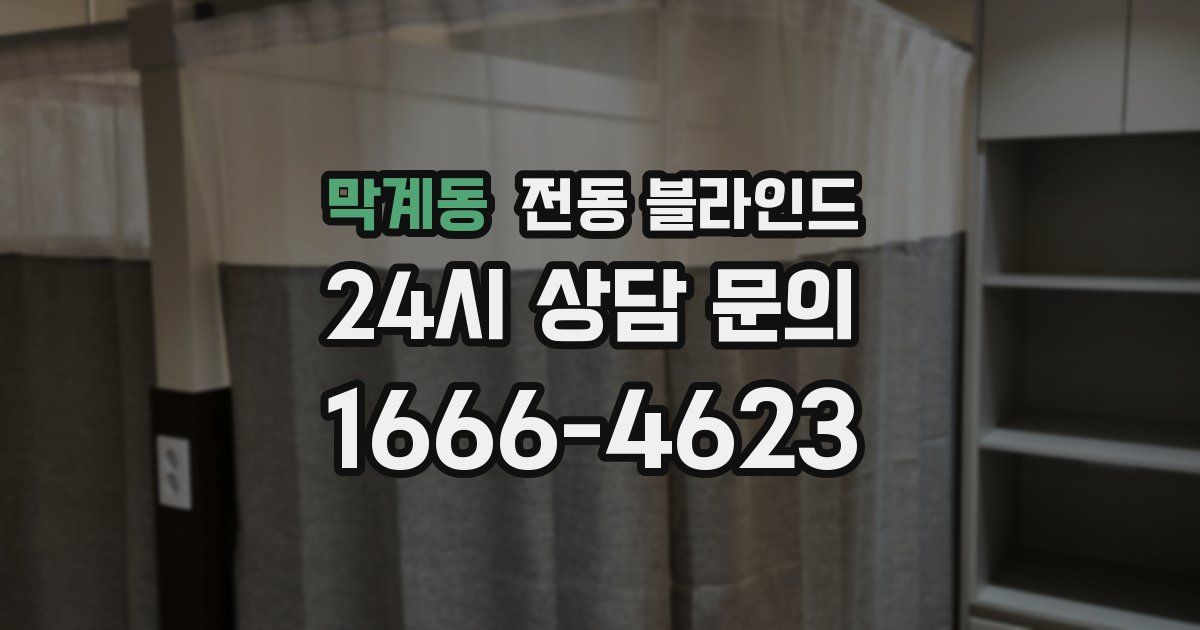 막계동 전동 블라인드