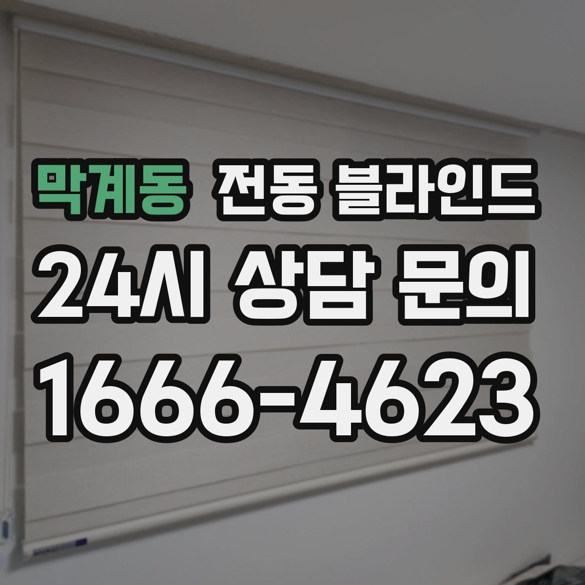 막계동 전동 블라인드