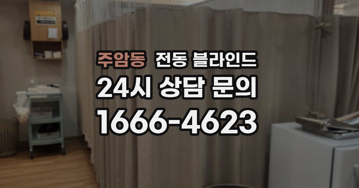 주암동 전동 블라인드