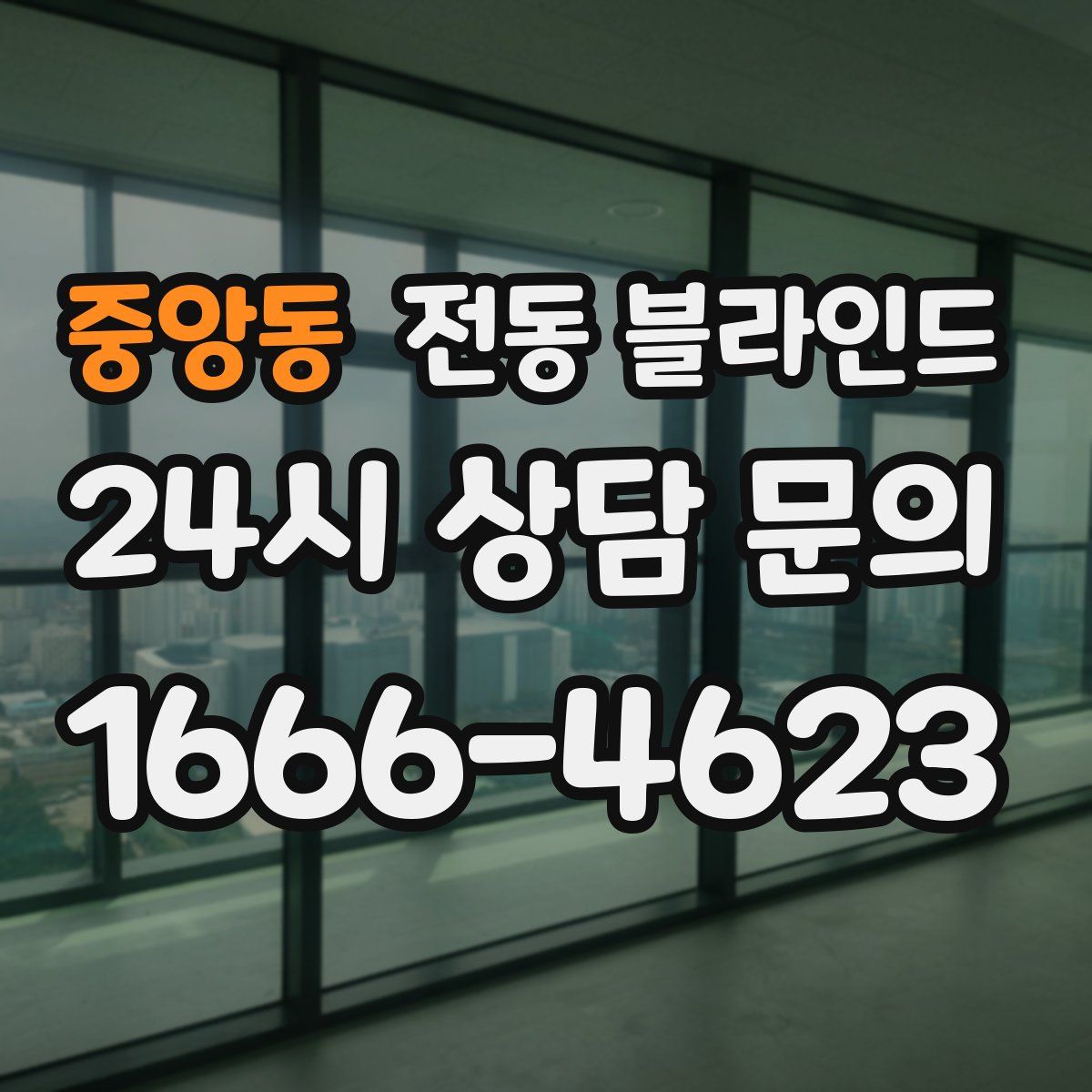 중앙동 전동 블라인드