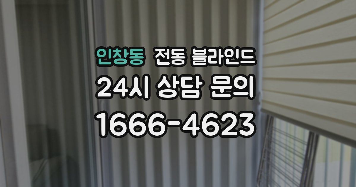 인창동 전동 블라인드