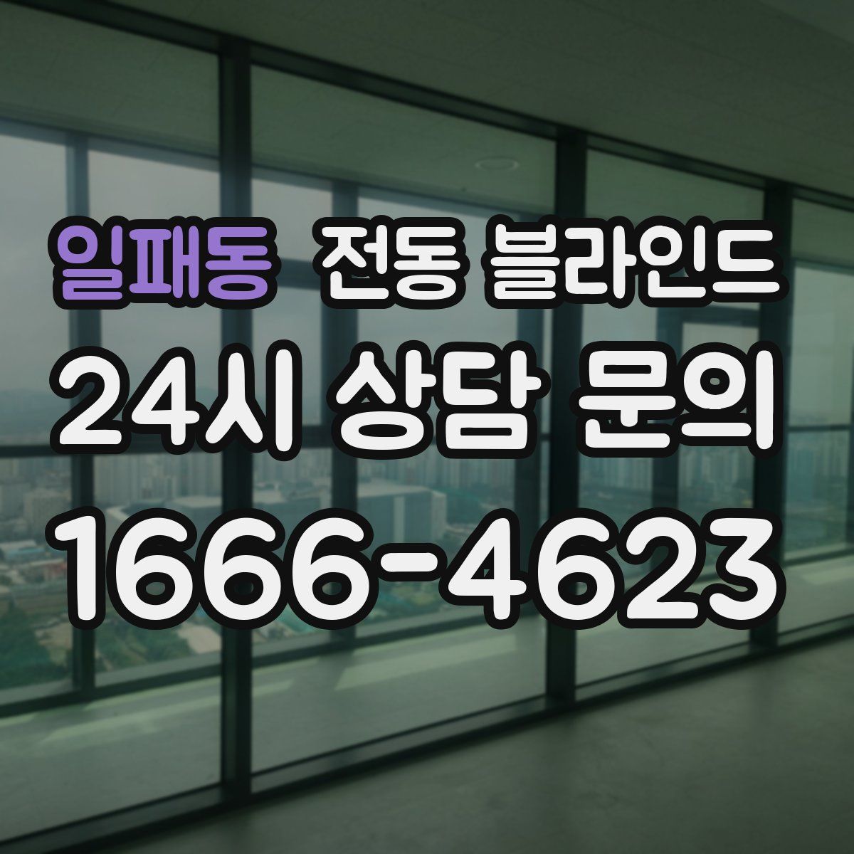 일패동 전동 블라인드