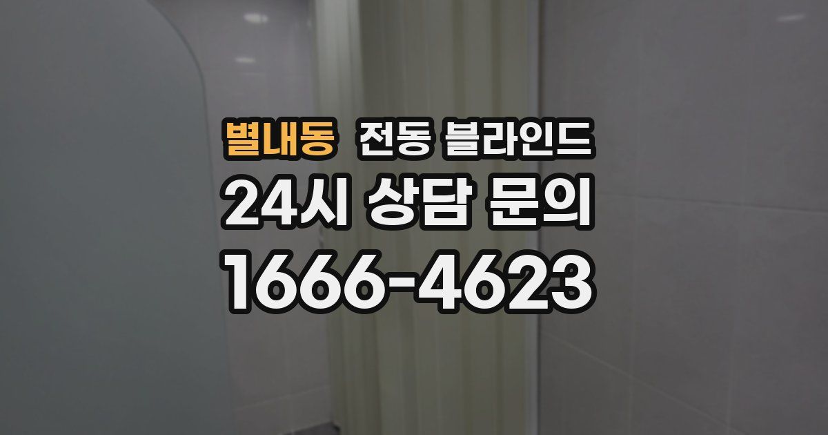 별내동 전동 블라인드