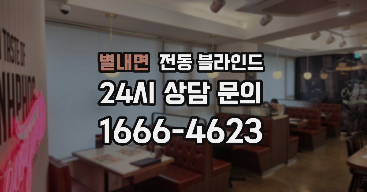 별내면 전동 블라인드