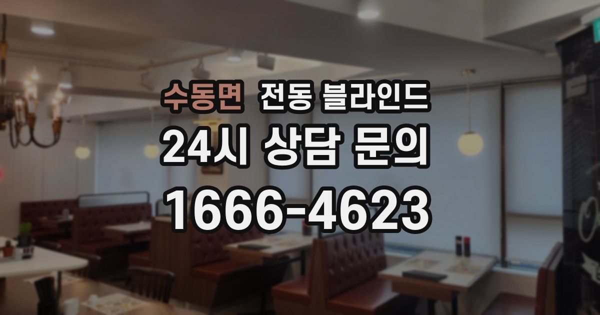 수동면 전동 블라인드
