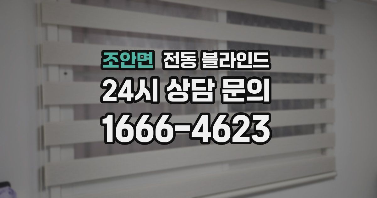 조안면 전동 블라인드