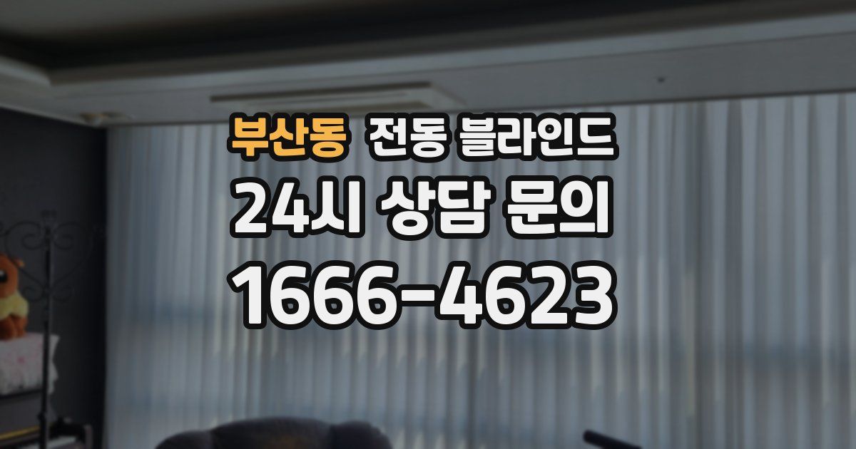 부산동 전동 블라인드