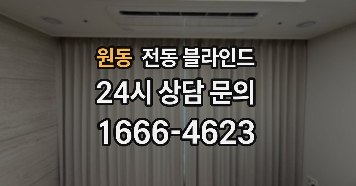 원동 전동 블라인드