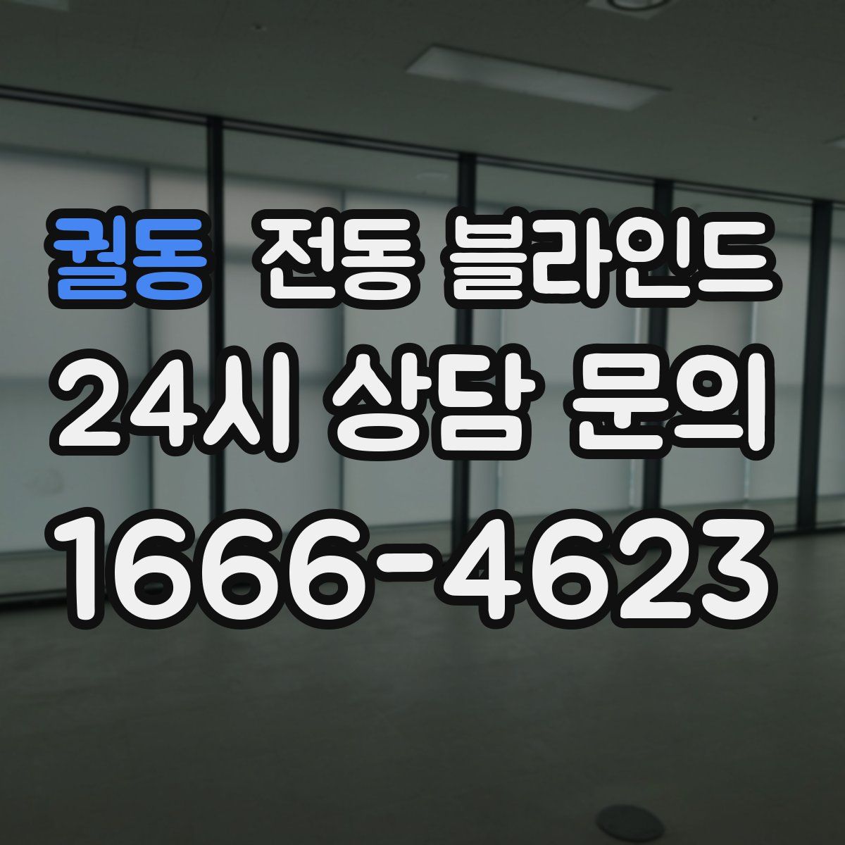 궐동 전동 블라인드