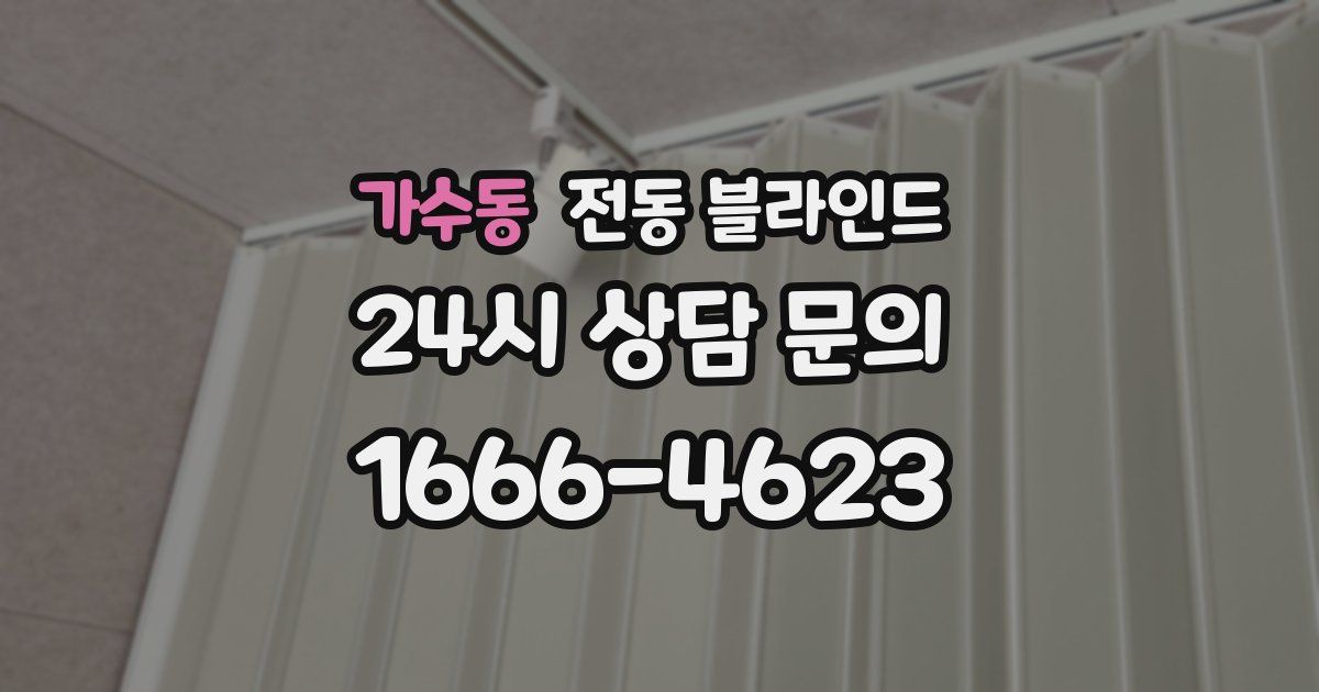 가수동 전동 블라인드