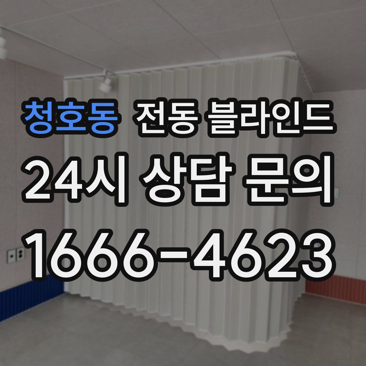 청호동 전동 블라인드