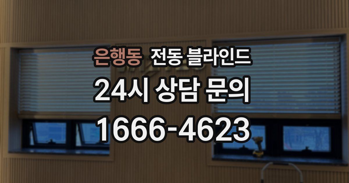 은행동 전동 블라인드