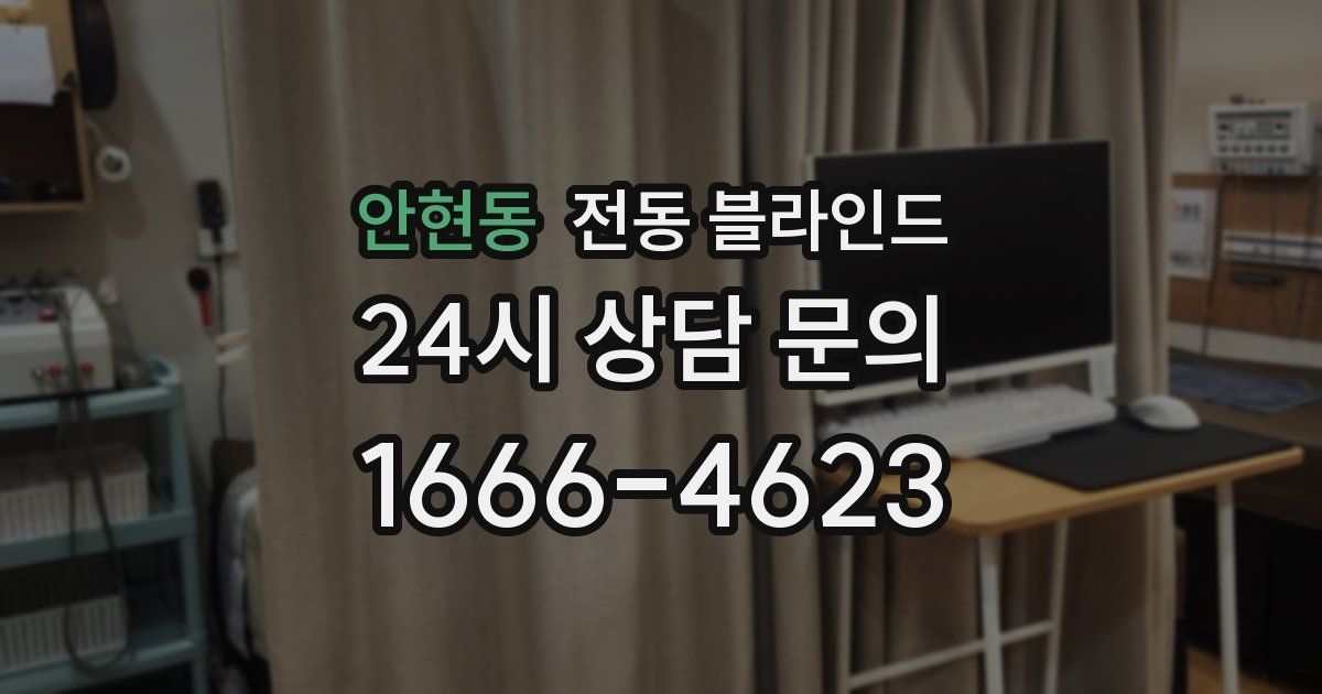 안현동 전동 블라인드