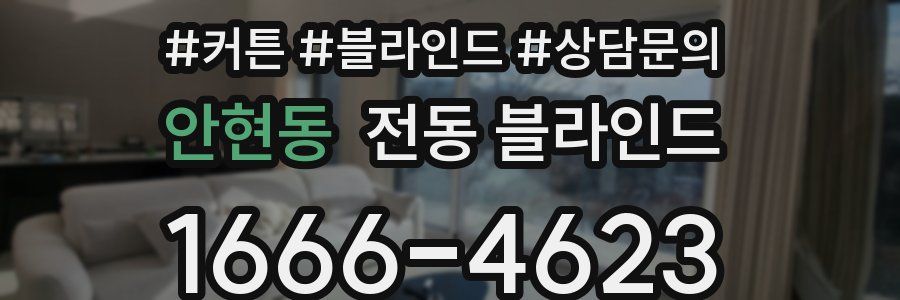 안현동 전동 블라인드