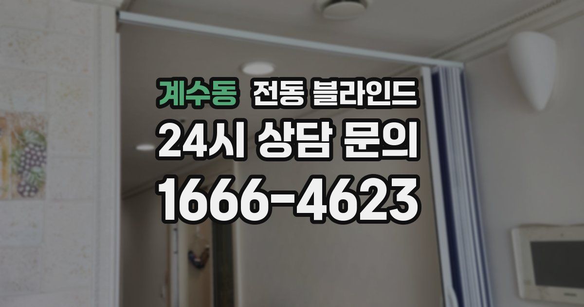 계수동 전동 블라인드