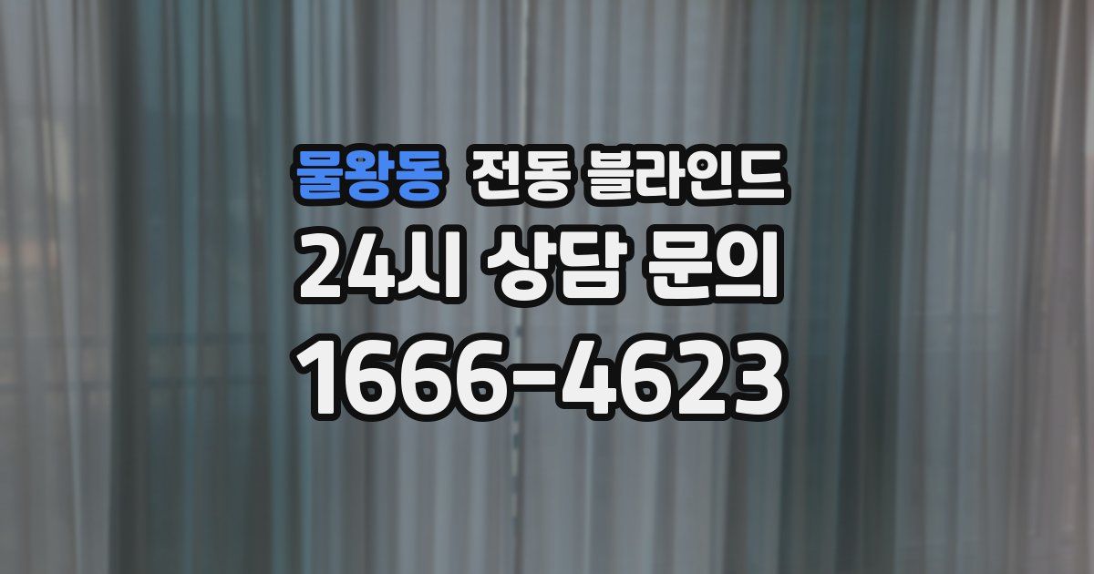 물왕동 전동 블라인드