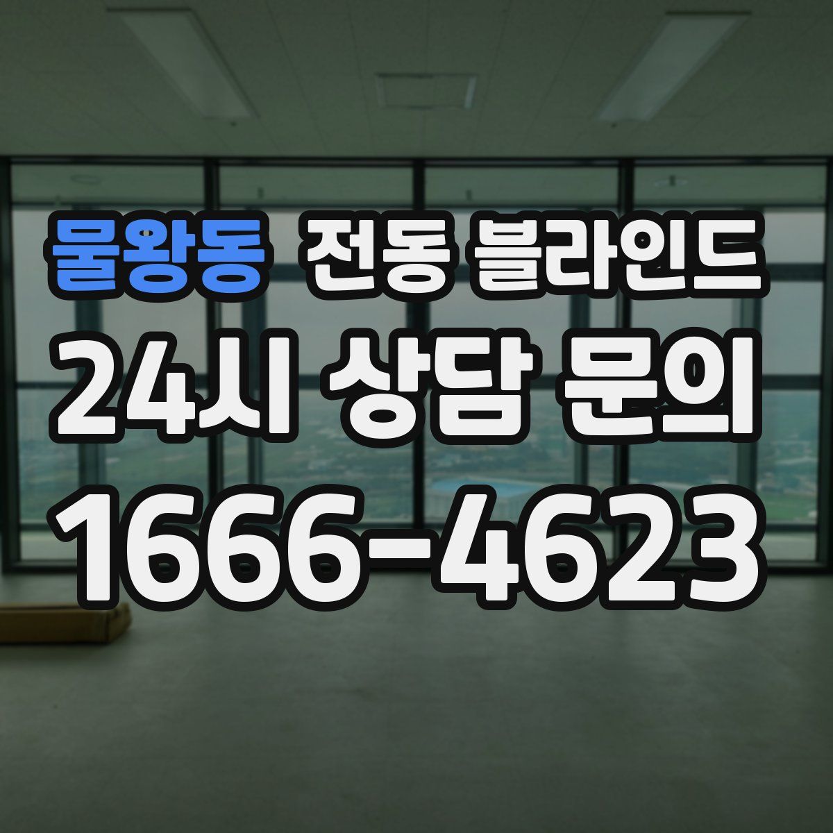 물왕동 전동 블라인드