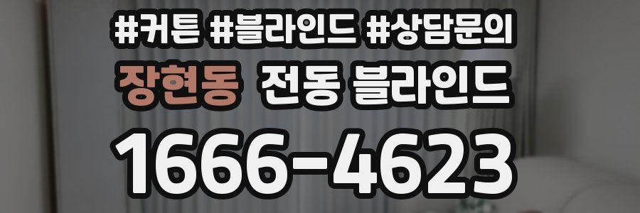 장현동 전동 블라인드