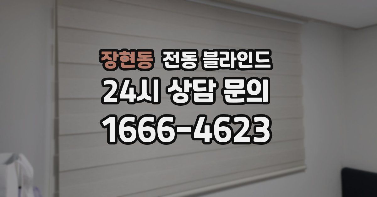 장현동 전동 블라인드