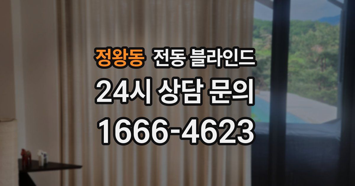 정왕동 전동 블라인드