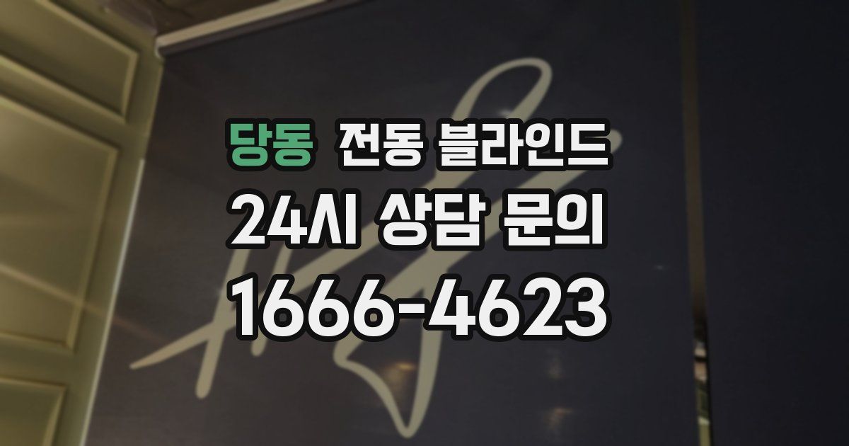 당동 전동 블라인드