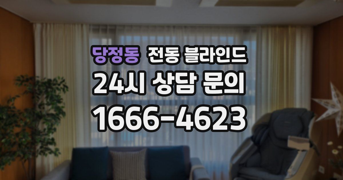 당정동 전동 블라인드