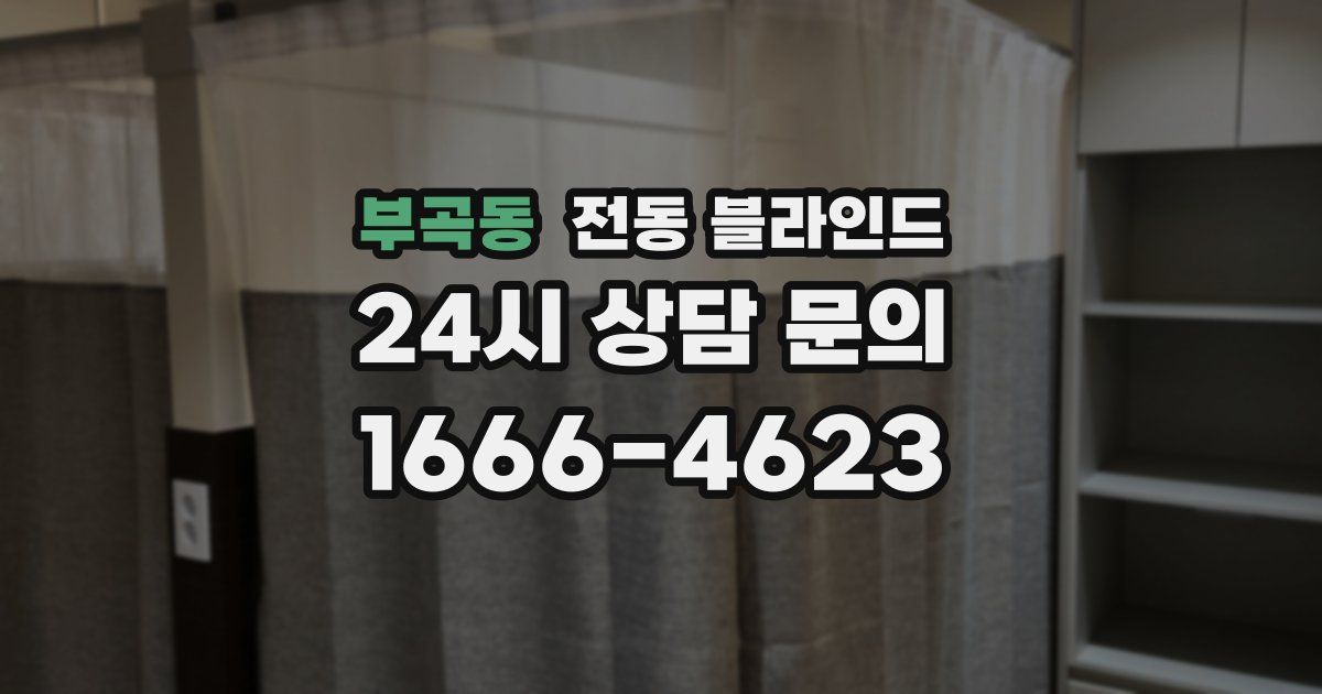 부곡동 전동 블라인드