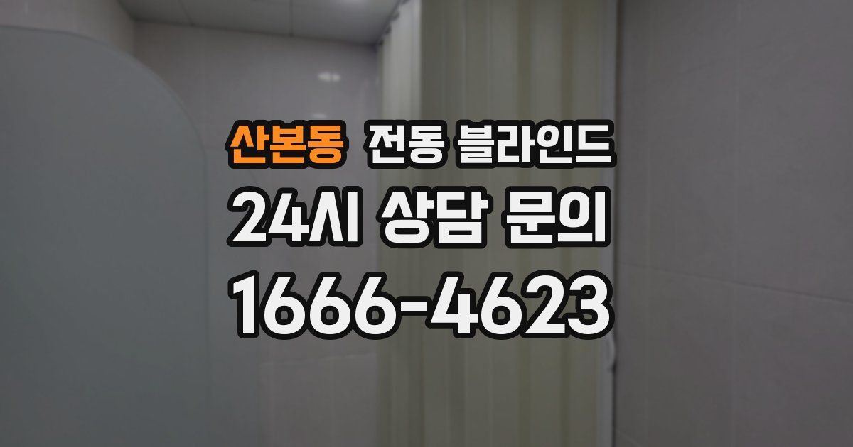 산본동 전동 블라인드