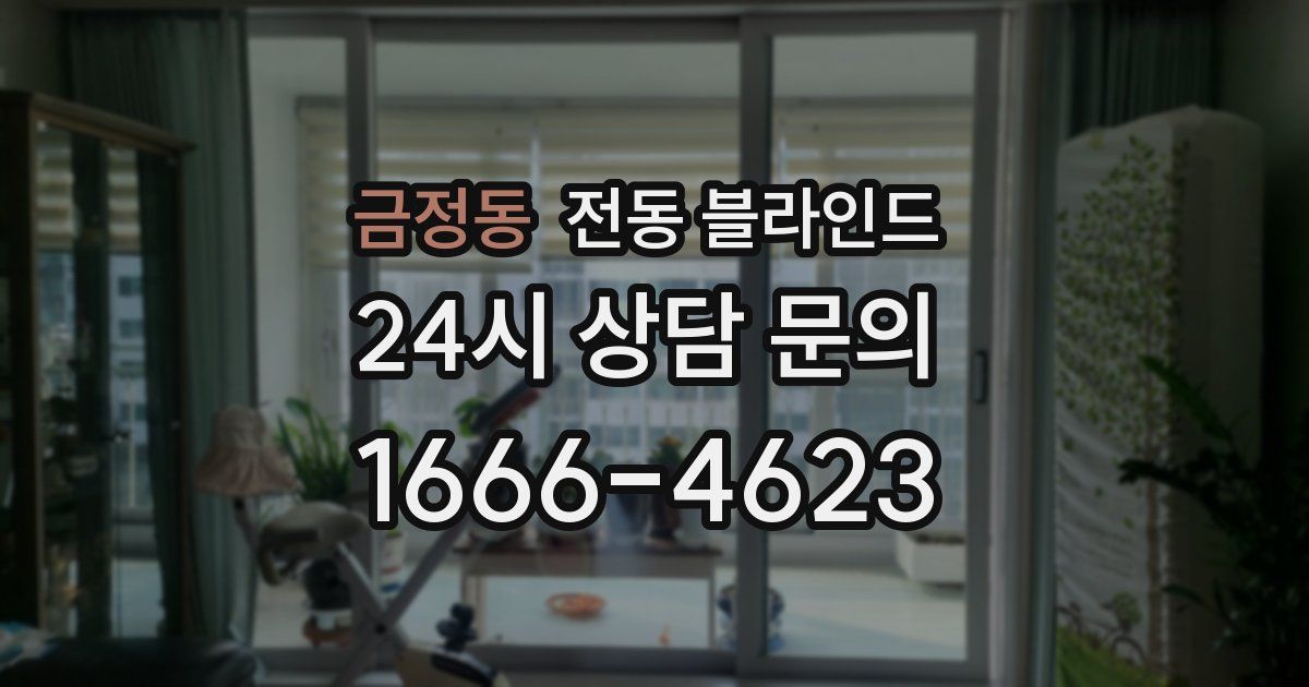 금정동 전동 블라인드