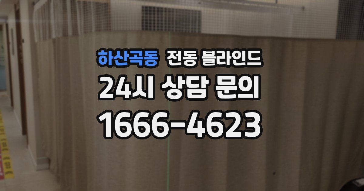 하산곡동 전동 블라인드