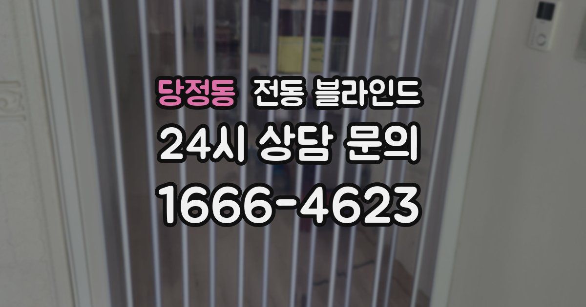 당정동 전동 블라인드