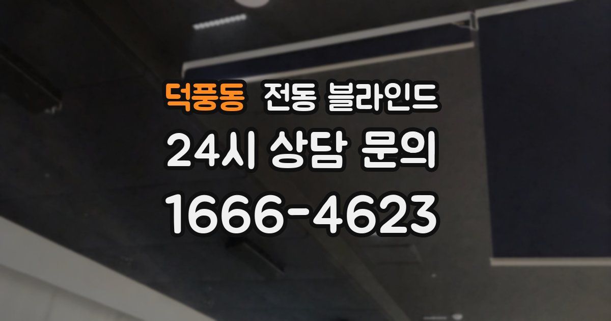 덕풍동 전동 블라인드