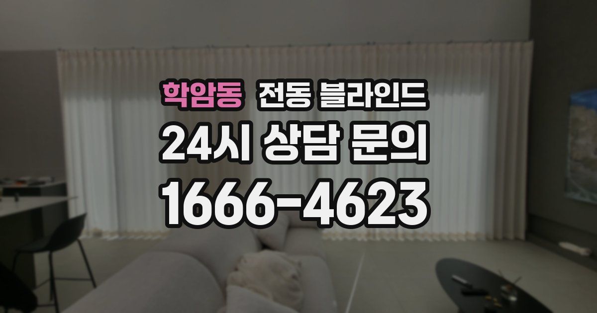 학암동 전동 블라인드
