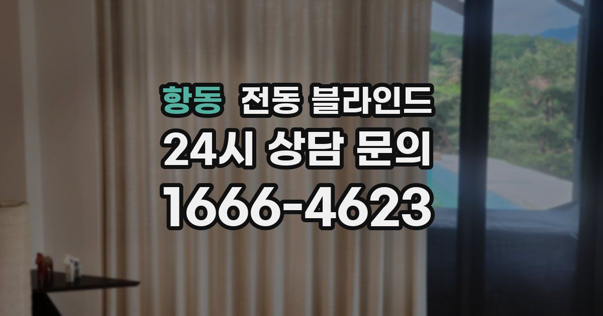 항동 전동 블라인드