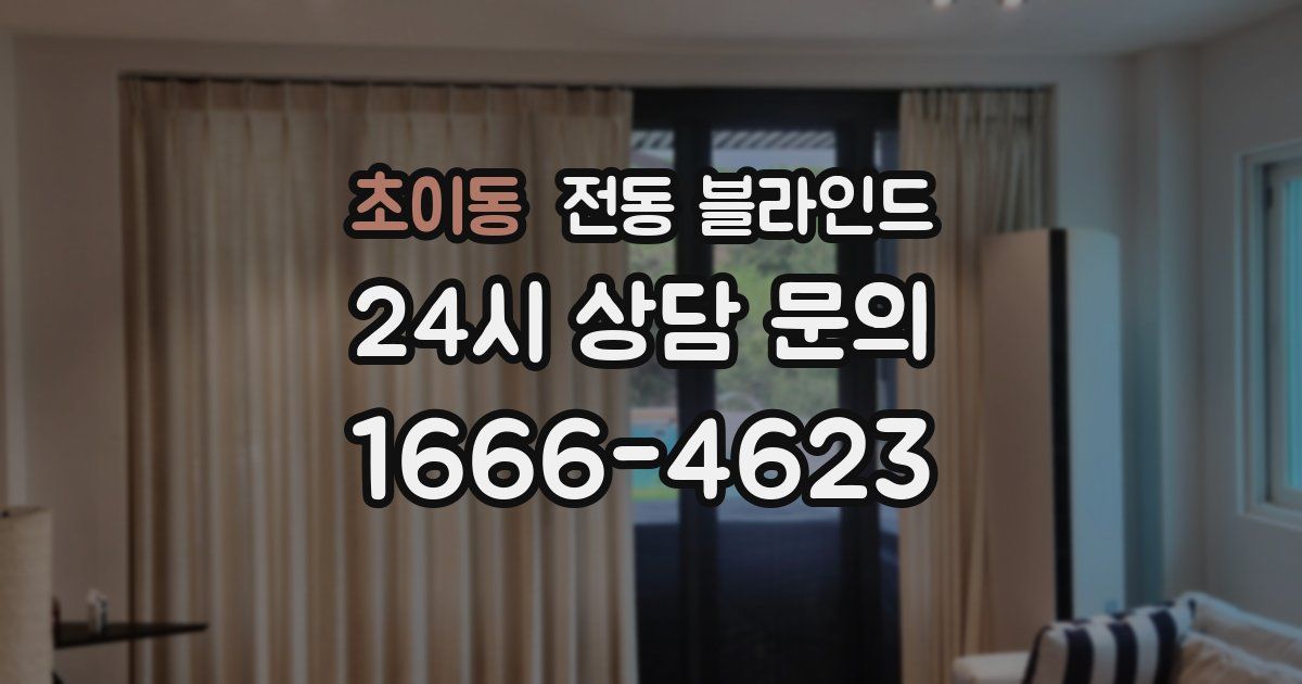 초이동 전동 블라인드