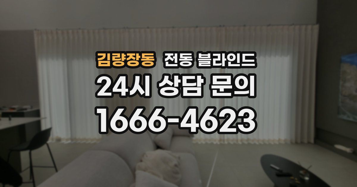 김량장동 전동 블라인드