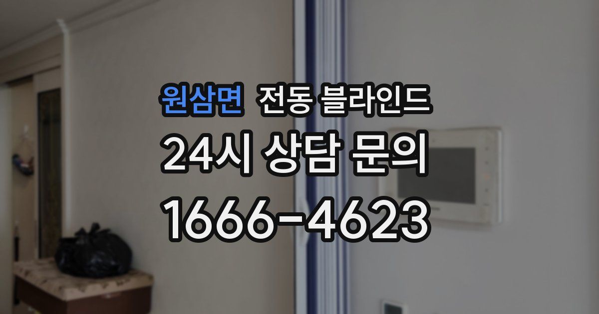 원삼면 전동 블라인드