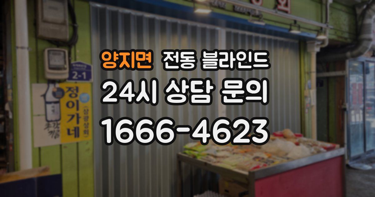 양지면 전동 블라인드