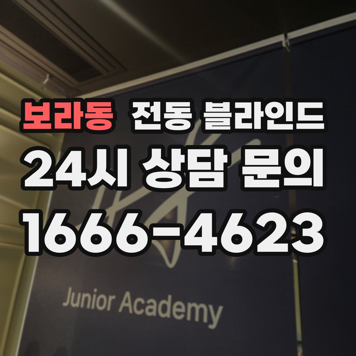 보라동 전동 블라인드