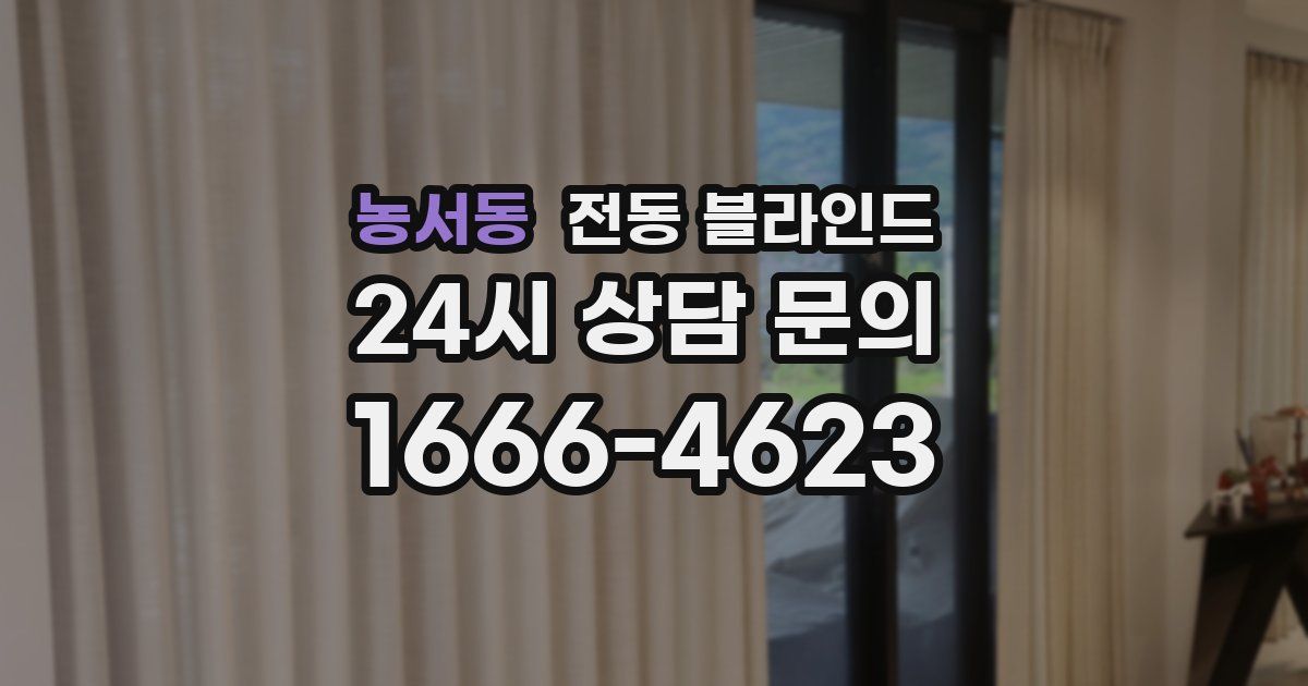 농서동 전동 블라인드