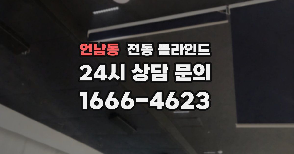 언남동 전동 블라인드