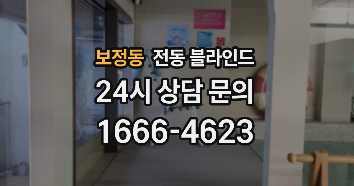 보정동 전동 블라인드