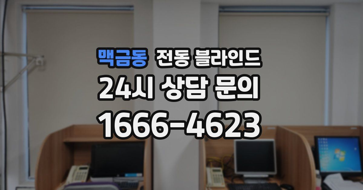 맥금동 전동 블라인드