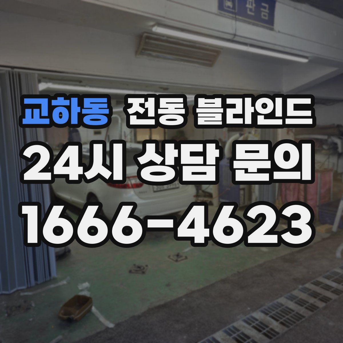 교하동 전동 블라인드