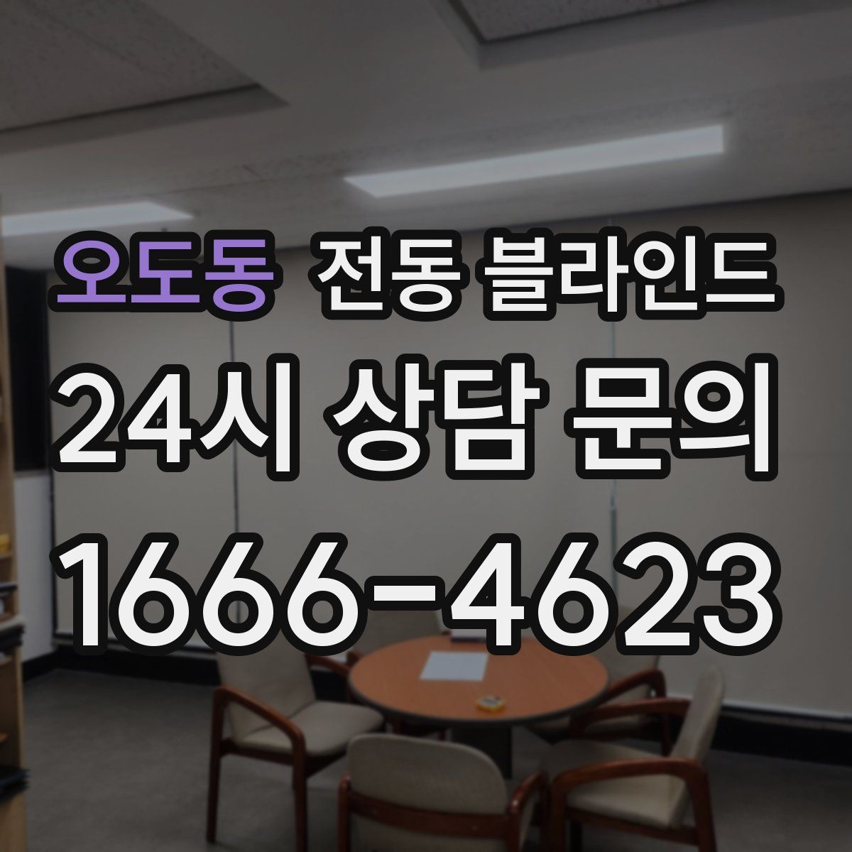 오도동 전동 블라인드
