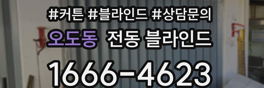 오도동 전동 블라인드