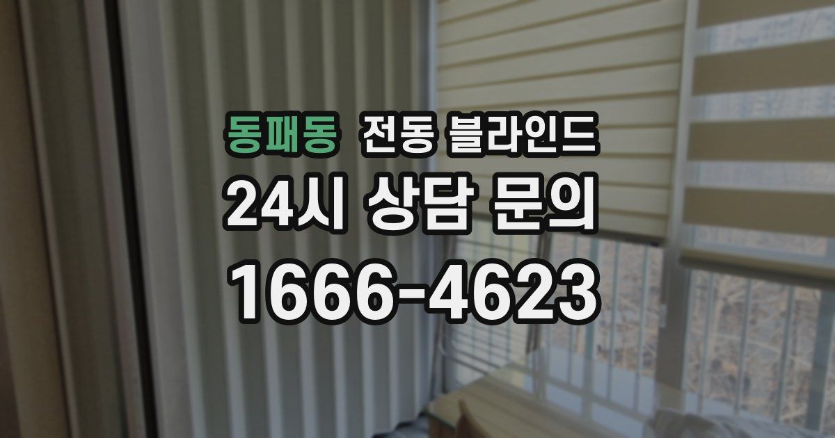 동패동 전동 블라인드